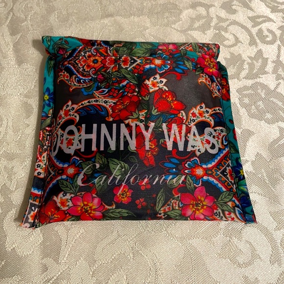 Johnny Was Fold Up Nylon Tote Bag *NWT* - Picture 6 of 6